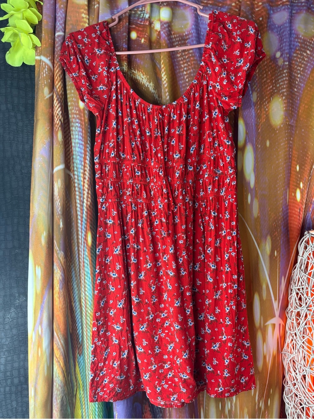 Red Floral Dress ✨